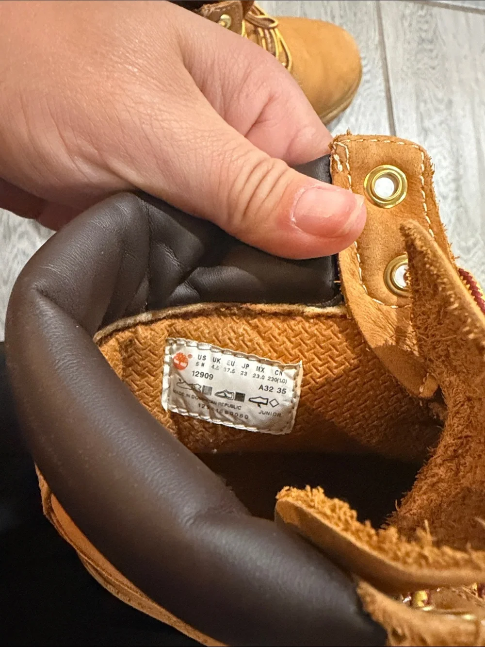 Timberland size grade